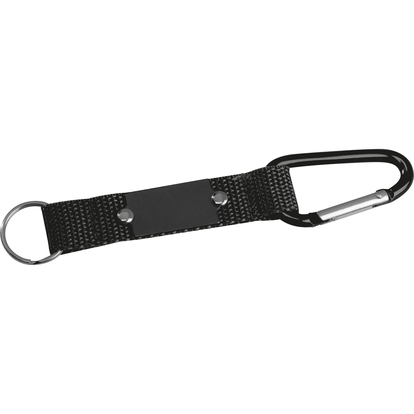 Schlüsselanhänger mit Karabiner und Plättchen aus Metall PHYLLIS