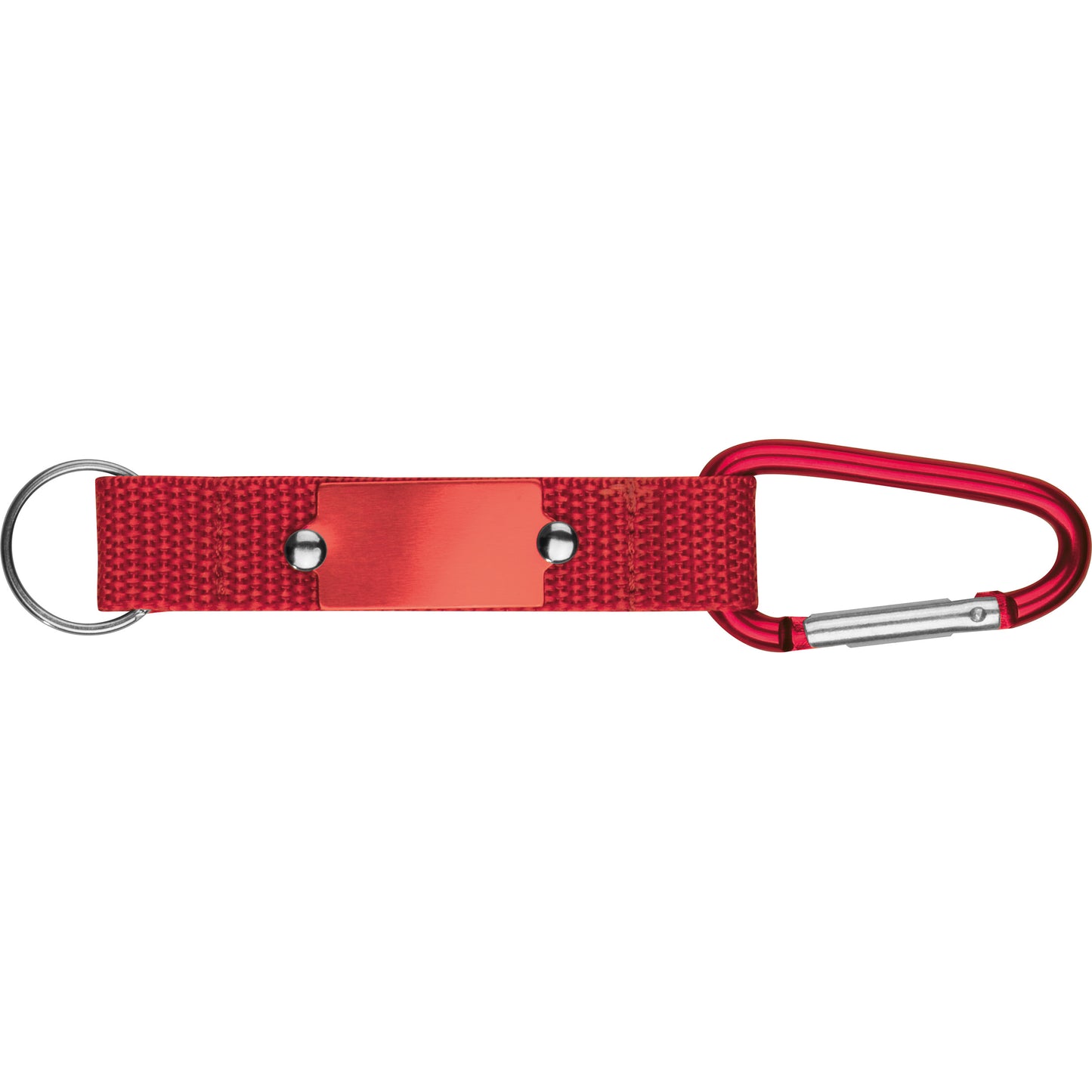 Schlüsselanhänger mit Karabiner und Plättchen aus Metall PHYLLIS