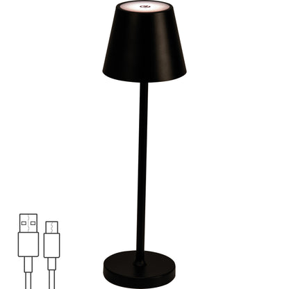 Tischlampe mit Touchsensor, akkubetrieben