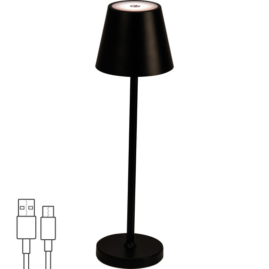 Tischlampe mit Touchsensor, akkubetrieben