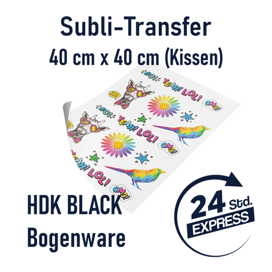 Subli-Transfer "Kissen" 40 x 40 cm Express